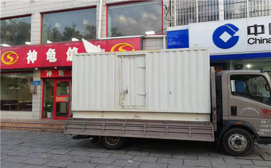 椰林镇出租发电机施工案例